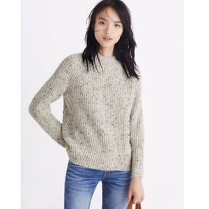 Madewell | Northfield Donegal mock-neck sweater